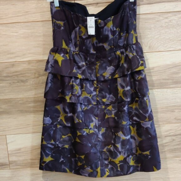 J. CREW Strapless Silk Shell Dress 8 - Picture 4 of 7